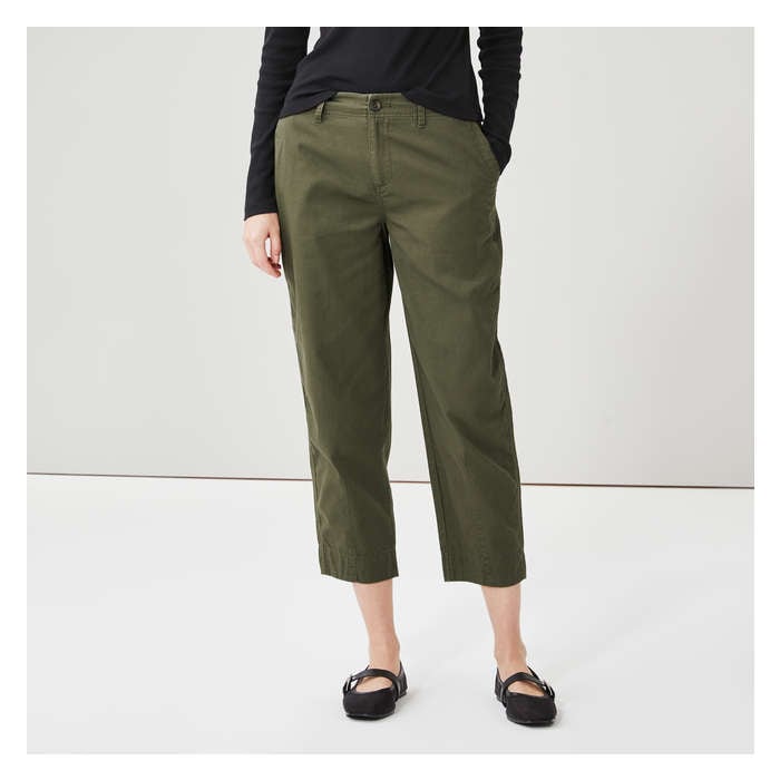 Women's Barrel Leg Twill Pant